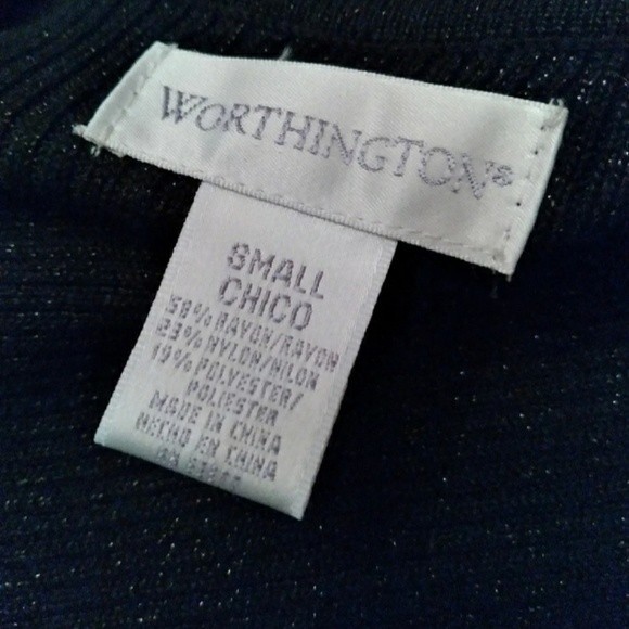 TWINSET CARDIGAN BLACK METALLIC TURTLENECK RIBBED KNIT SMALL WOMENS SMALL NWOT - Picture 2 of 3